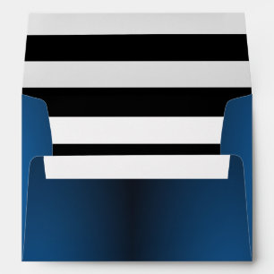 Enveloppe Parties scintillant Bleue Fille Trend et rayures B