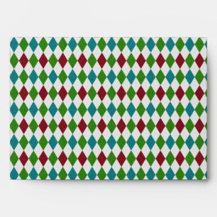 Enveloppe Parties scintillant Diamant multicolore