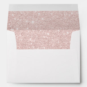 Enveloppe parties scintillant d'or Rose ombre de mousse mét