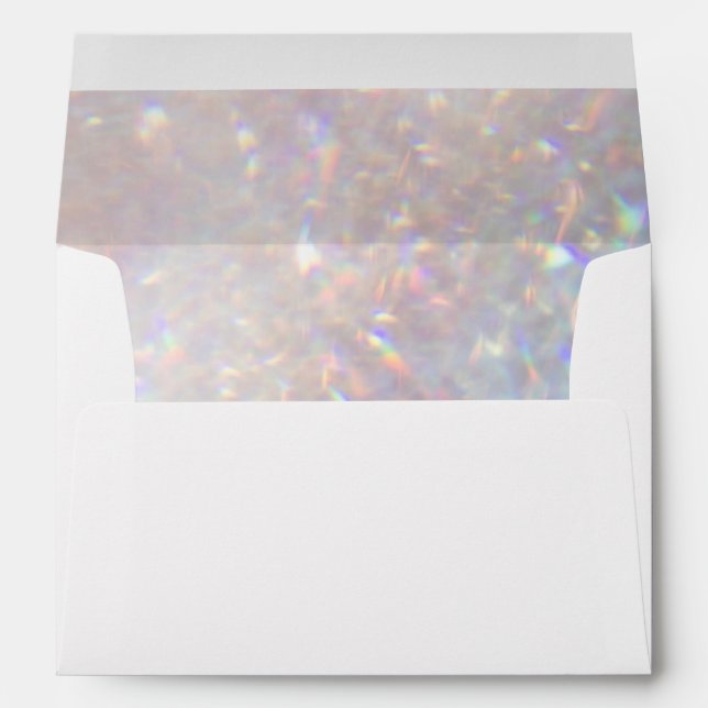 Enveloppe Parties scintillant moderne Bokeh Sparkle Glam (Dos (Bas))