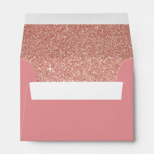 Enveloppe Parties scintillant Rose Gold Rose