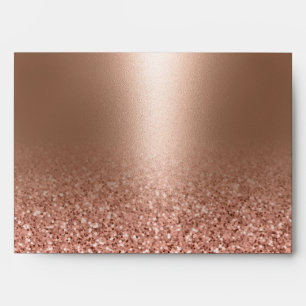 Enveloppe Parties scintillant rose rose Gold Faux
