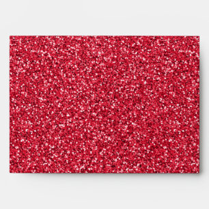 Enveloppe Parties scintillant rouge brique