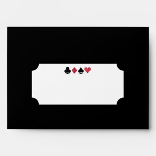 Enveloppe Parties scintillant rouge Destiny Vegas Mariage no