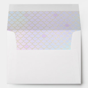 Enveloppe Parties scintillantes en pastel d'or d'enveloppe