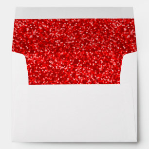 Enveloppe Parties scintillantes rouges de scintillement