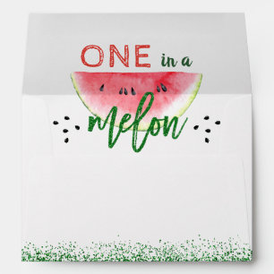 Enveloppe Parties scintillantes vertes une dans un melon