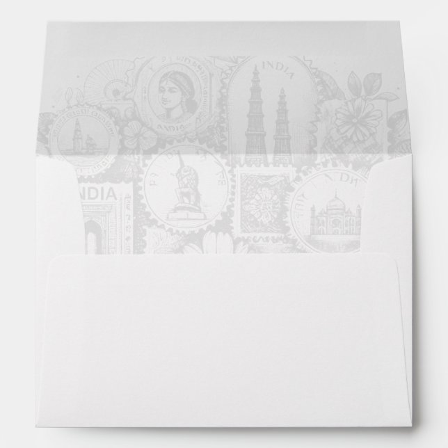 Enveloppe Passeport Inde (Dos (Bas))