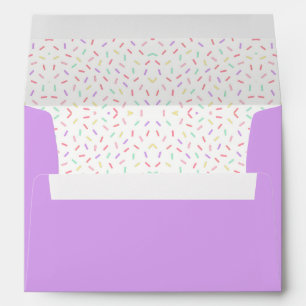 Enveloppe Pastel Purple Unicorn Baby shower d'arrosage