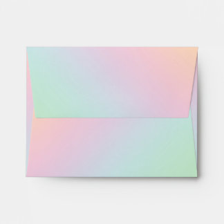 Enveloppe Pastel Rainbow Ombre Gradient Blur Abstrait Design
