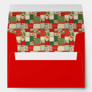 Enveloppe Patchwork Noël