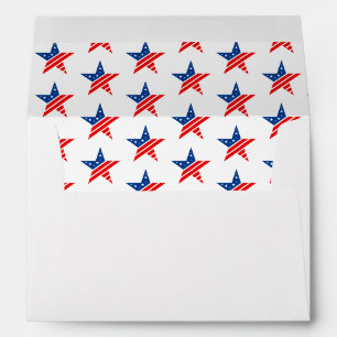 Enveloppe Patriotic Star Card
