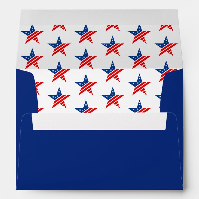 Enveloppe Patriotic Star Card (Dos (Bas))