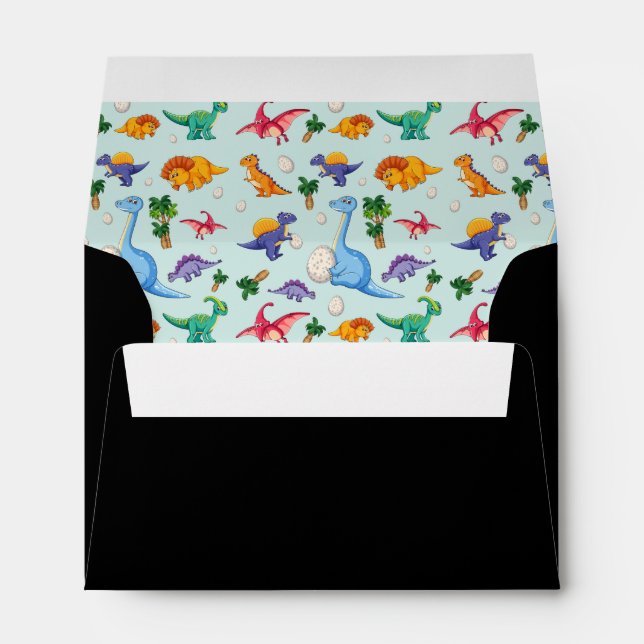 Enveloppe Patters de Colorful Cute (Dos (Bas))