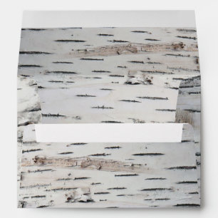 Enveloppe Pays Rustic Birch Tree Bark Mariage