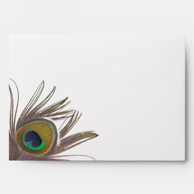 Enveloppe Peacock Feather A7 (Devant)