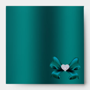 Enveloppe Peacock turquoise