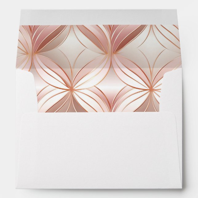 Enveloppe Pearl rose rose rose rose (Dos (Bas))