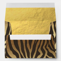 Peau d'animal Imprimé Zèbre Élégant Moderne Glam O