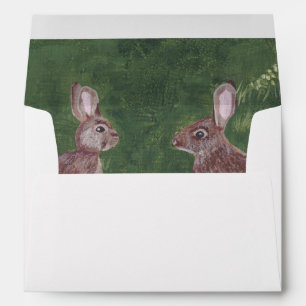 Enveloppe Peeping Lapin de Pâques lapins à l'intérieur des e