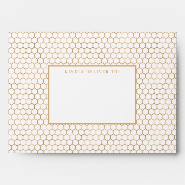 Enveloppe Peigne d'or et de blanc (Devant)