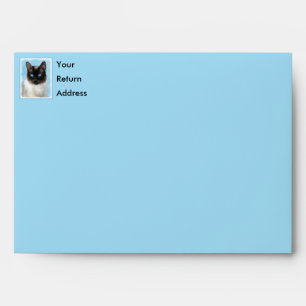 Enveloppe Peinture de chats de Siamese - Cute Original Cat A