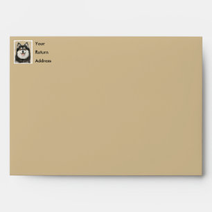 Enveloppe Peinture Lapphund Finlandaise - Joli art original 