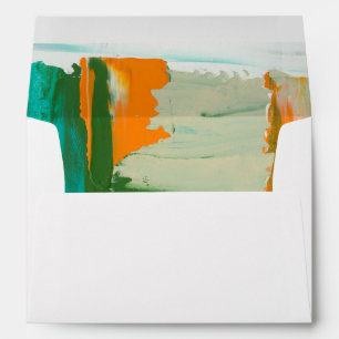 Enveloppe Peinture libre multicolore d'expression