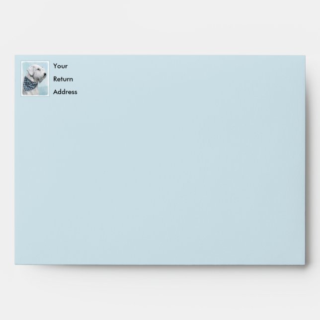 Enveloppe Peinture Sealyham Terrier - Cute Original Chien Ar (Devant)