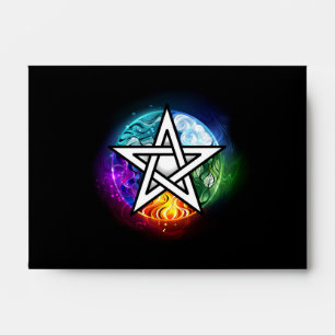 Enveloppe pentagramme du Wiccan