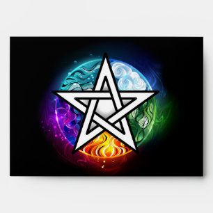 Enveloppe pentagramme du Wiccan
