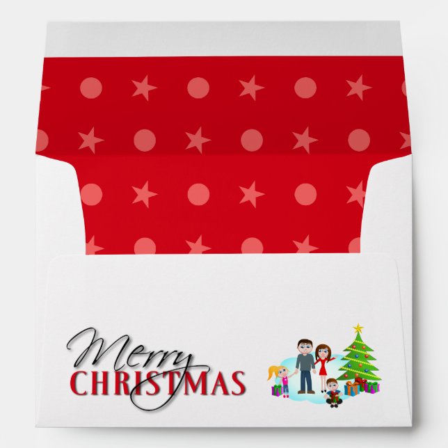 Enveloppe Père Noël de Noël (Dos (Bas))