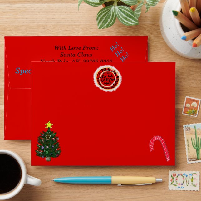 Enveloppe Père Noël Fun Mail Emblème Fun Noël (Desk)