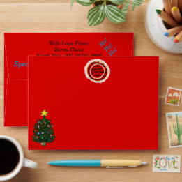 Enveloppe Père Noël Reindeer Fun Faux Mail Noël A7