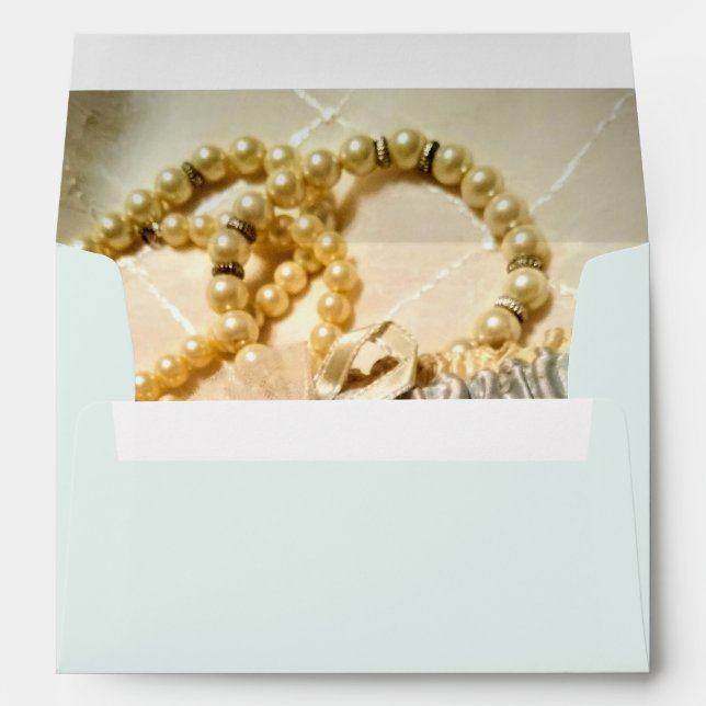 Enveloppe Perles et dentelle (Dos (Bas))