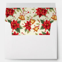 Personalized Retro Christmas Floral Stationery 