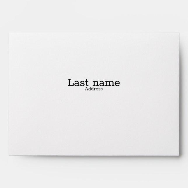 Enveloppe personnalisable (Devant)