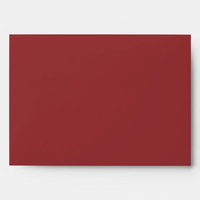 Enveloppe personnalisable Burgundy et crème vierge (Devant)