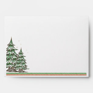 Enveloppe personnalisable de l'arbre de Noël