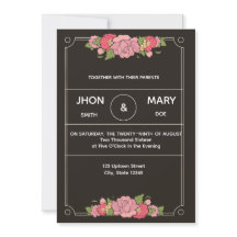 Enveloppe Personnalisée Chic Noire pour Invitation