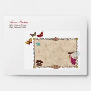 Enveloppe personnalisée de la Fée Woodland
