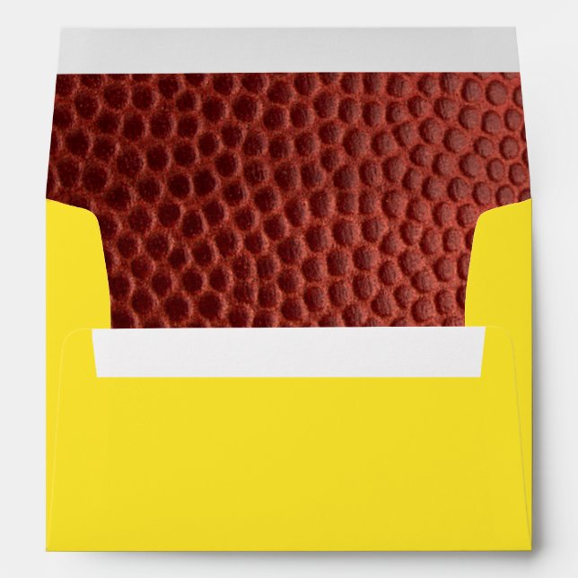 Enveloppe personnalisée Football Gold (Dos (Bas))
