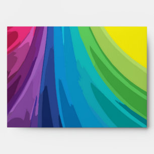 Enveloppe personnalisée Swirls colorés