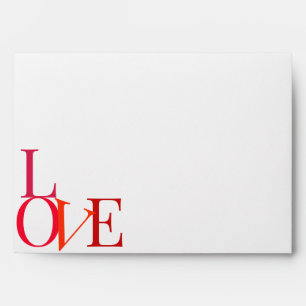 Enveloppe personnalisée Valentine's Day Hearts