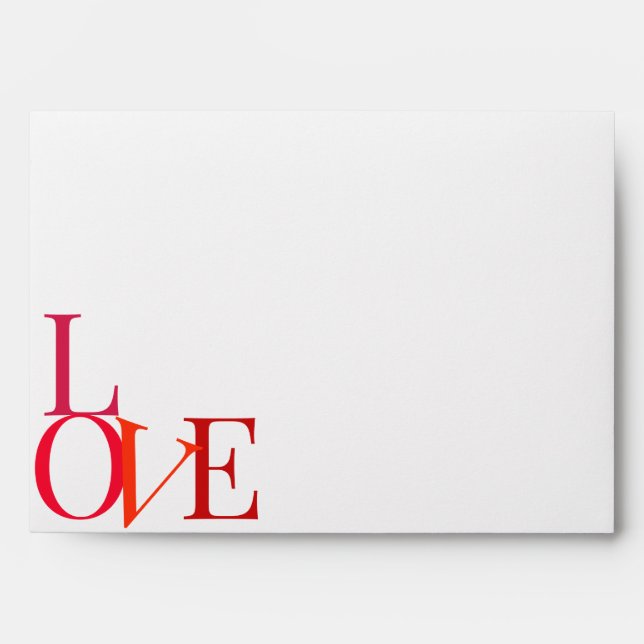 Enveloppe personnalisée Valentine's Day Hearts (Devant)