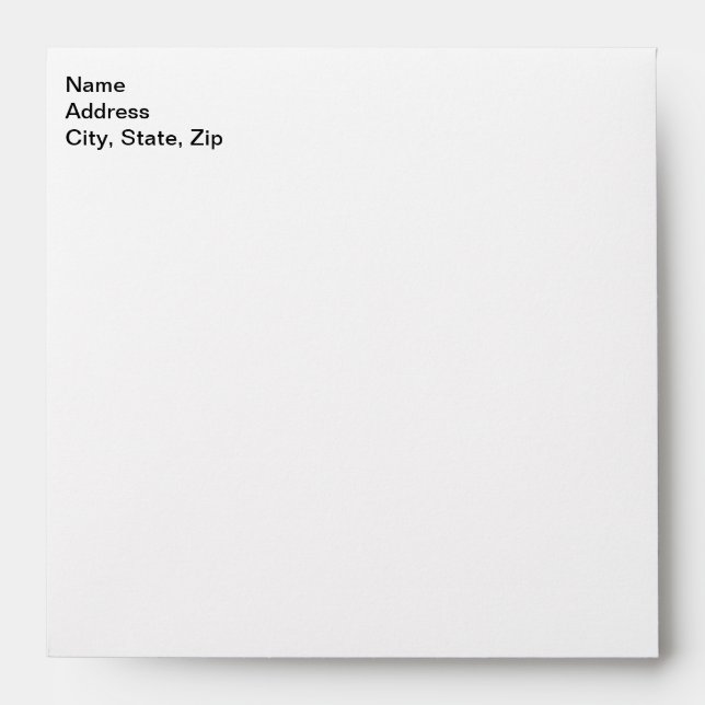 Enveloppe Personnaliser Ajouter un nom Photo ou oeuvre d'art (Devant)