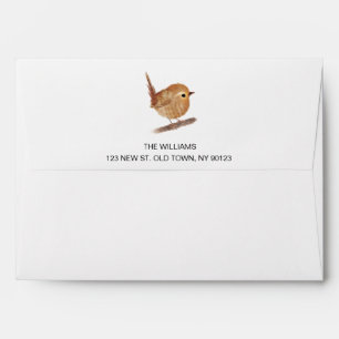Enveloppe Personnaliser l'enveloppe d'oiseaux Wren