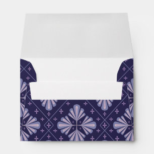 Enveloppe Pétales de fleurs géométriques motif abstrait répé