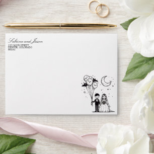 Enveloppe Petit couple éffrayant