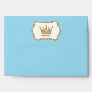 Enveloppe Petit Prince, Bleu Bébé, Parties scintil